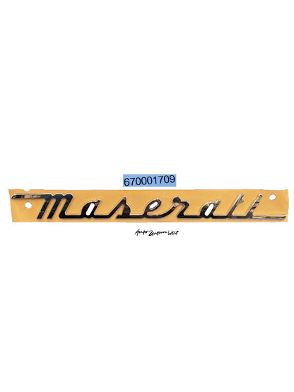 SCHRIFTZUG MASERATI HINTEN