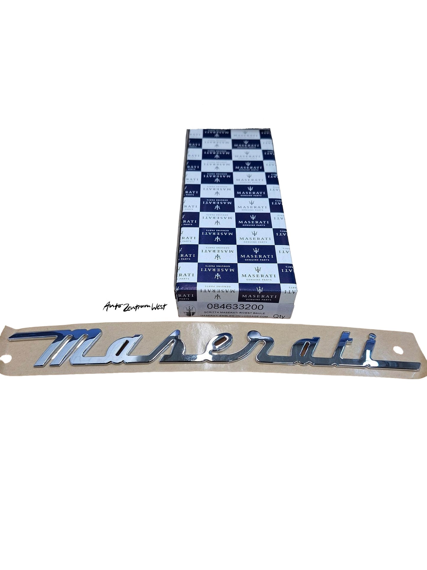 MASERATI SCHRIFT HINTEN