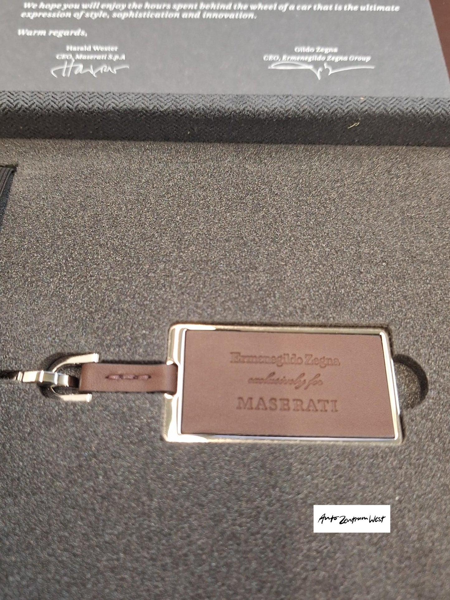 SCHLÜSSELANHÄNGER ZEGNA LEDER