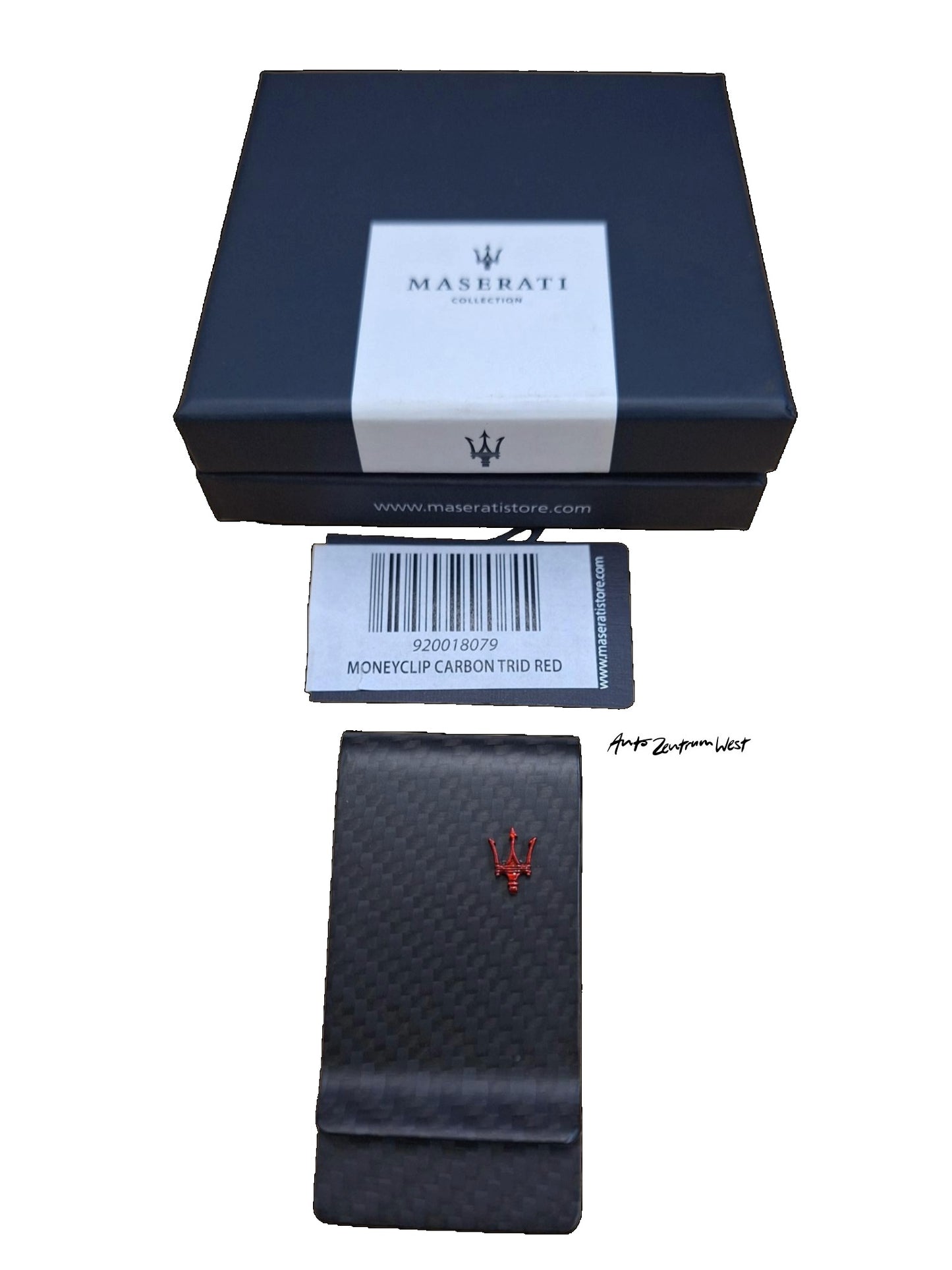 GELDCLIP CARBON DREIZACK ROT
