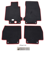 TEPPICHSATZ SCHWARZ ROT