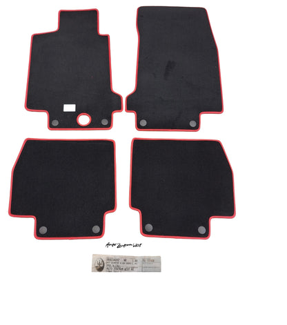 TEPPICHSATZ SCHWARZ ROT